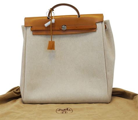 hermes canvas bag